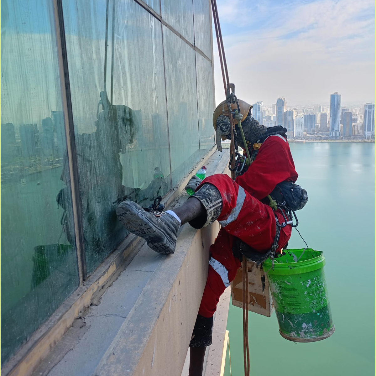 Maintenance work | Al Bassam Tower, Sharjah - Abu Hail Technical Services