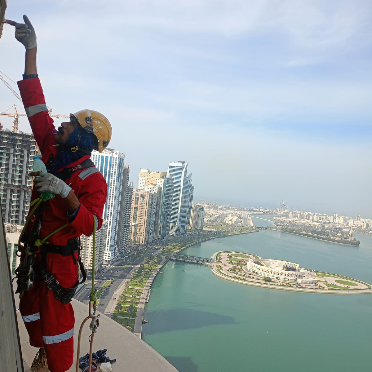 Maintenance work | Al Bassam Tower, Sharjah - Abu Hail Technical Services