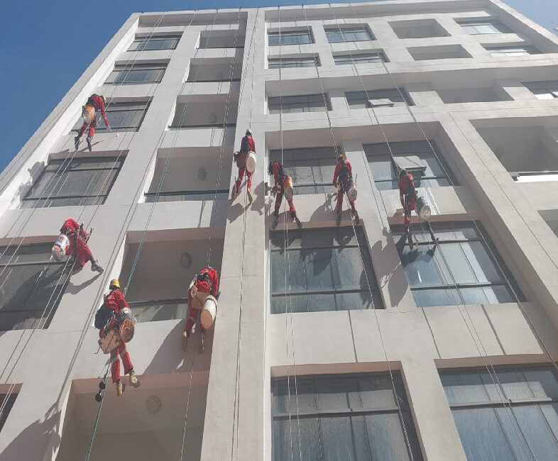 Facade paint | Al Ghurair Building Al Barsha Dubai