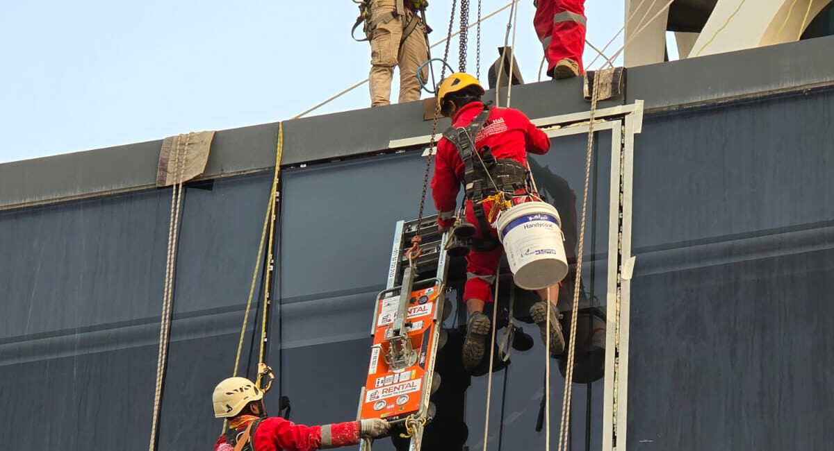 Removal & Installation of glass| Cheddar Cheese Tower Dubai