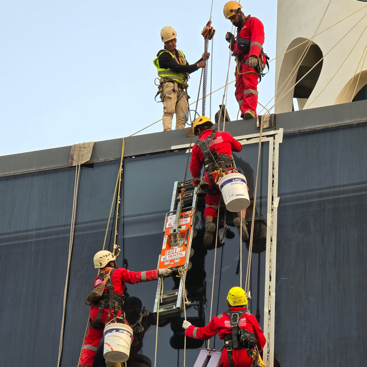 Removal & Installation of glass| Cheddar Cheese Tower Dubai
