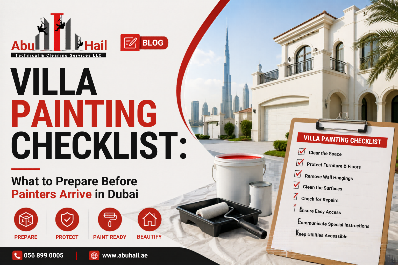 Villa Painting Checklist Dubai