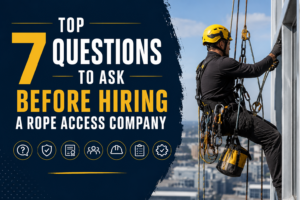 Top 7 Questions to Ask Before Hiring a Rope Access Company
